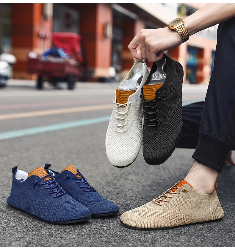 YRZL Men's Shoes Breathable Casual Driving Shoes Indoor Outdoor Men Shoes Loafers Lightweight Comfortable Soft Sole Walking Shoe