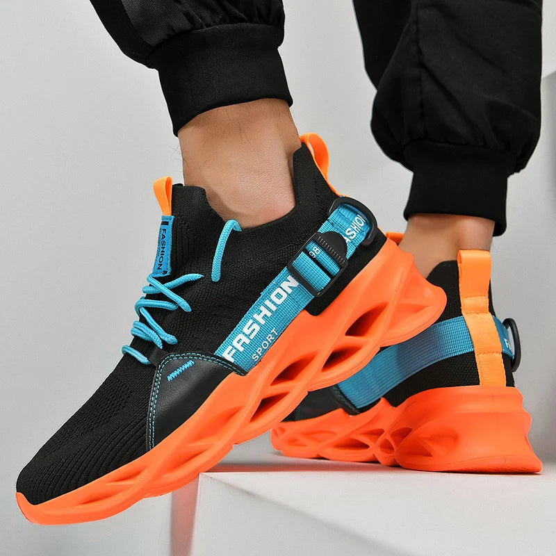 Sneakers Men Mesh Breathable Casual Men Shoes Unisex Light Soft Thick Sole Hole Couple Shoes Athletic Sneakers Women Shoes