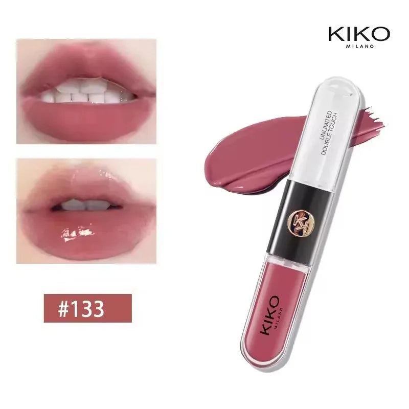 KIKO 3D Liquid Lip Glaze Transparent Lip Gloss Mirror Lipstick Nourishing Glossy Full Lips Not Fading Milk Tea Bean Paste Makeup