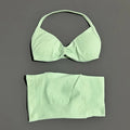 2 Piece Sports Gym Set Strappy Bra Yoga Underwear Short Sport Leggings Bicycle Running Sportswear Woman Seamless Yoga Set