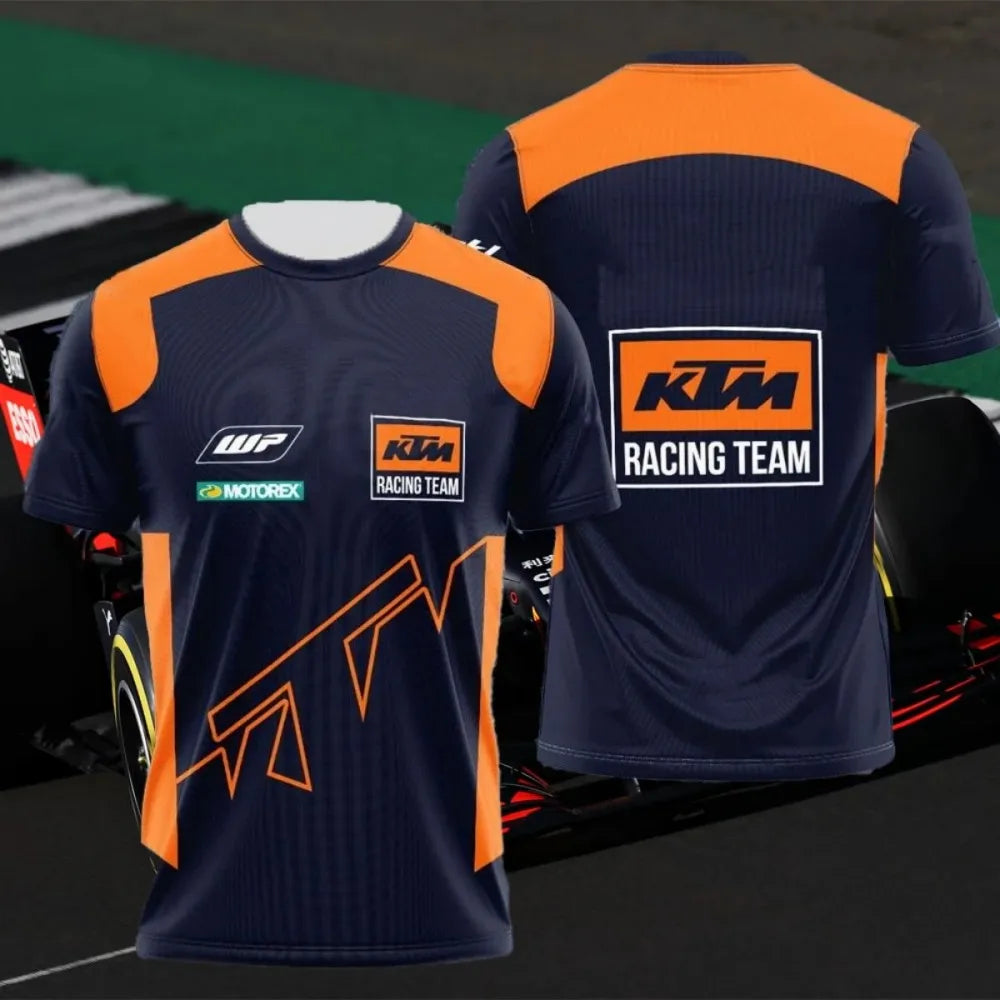 2026 KTM Team T-shirts, Men's and Women's, Breathable and Quick-Drying, Motorcycle Off-Road Apparel, Summer Casual Tops