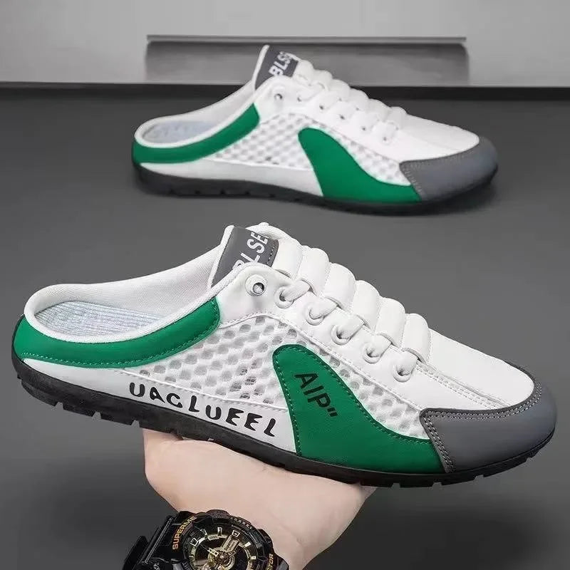 Men's Fashion Soft-soled Half Slippers Summer Men Trendy Bottom Casual Shoes Soft Sole Support Shoes Sneakers Zapatos De Hombre