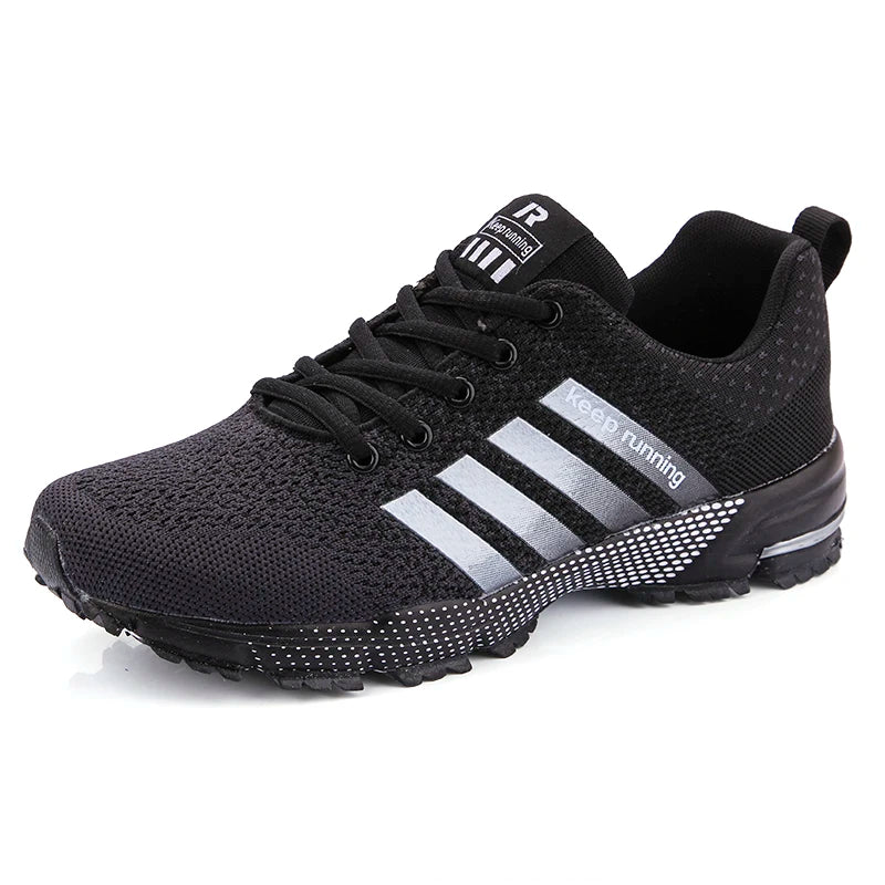 New men's and women's flying mesh surface spring summer breathable casual sports shoes flat vulcanized couple running big size48