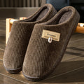 House Slippers for Men Warm Non Slip Indoor Knitted Memory Foam TPR Sole Cushion Home Shoes Winter Luxury Designer Comfort