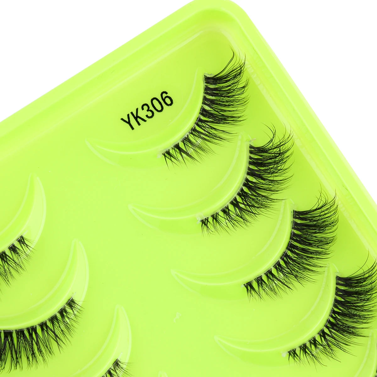 New Half Eyelashes 3/10Pairs Half Lashes Natural 3D Cat Eye Lashes Clear Stem False Eyelash Extension Makeup Faux Cils maquiagem