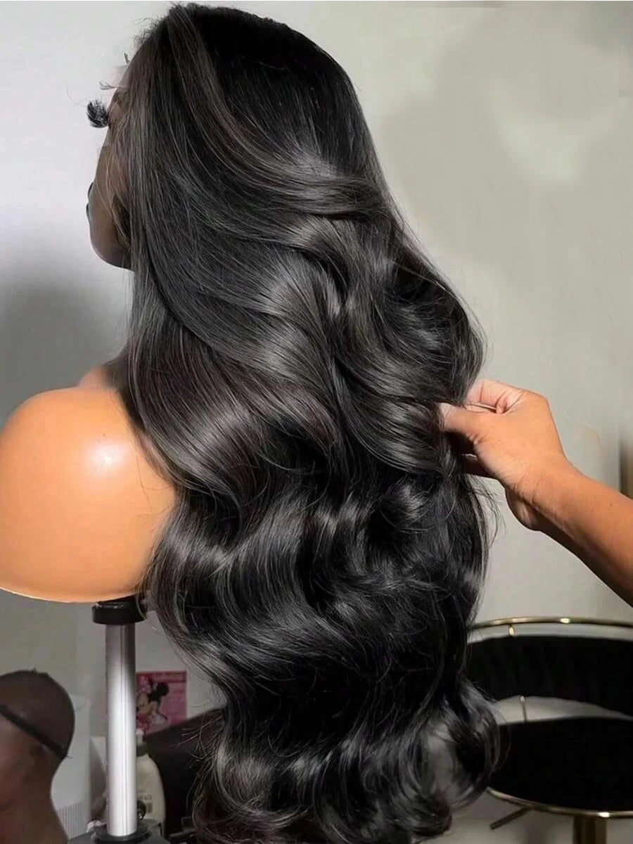 40 Inch Wear And Go Glueless Wigs Human Hair Pre Plucked Pre Cut 5x5 HD Lace Front Wigs 250% Density Body Wave No Glue For Women