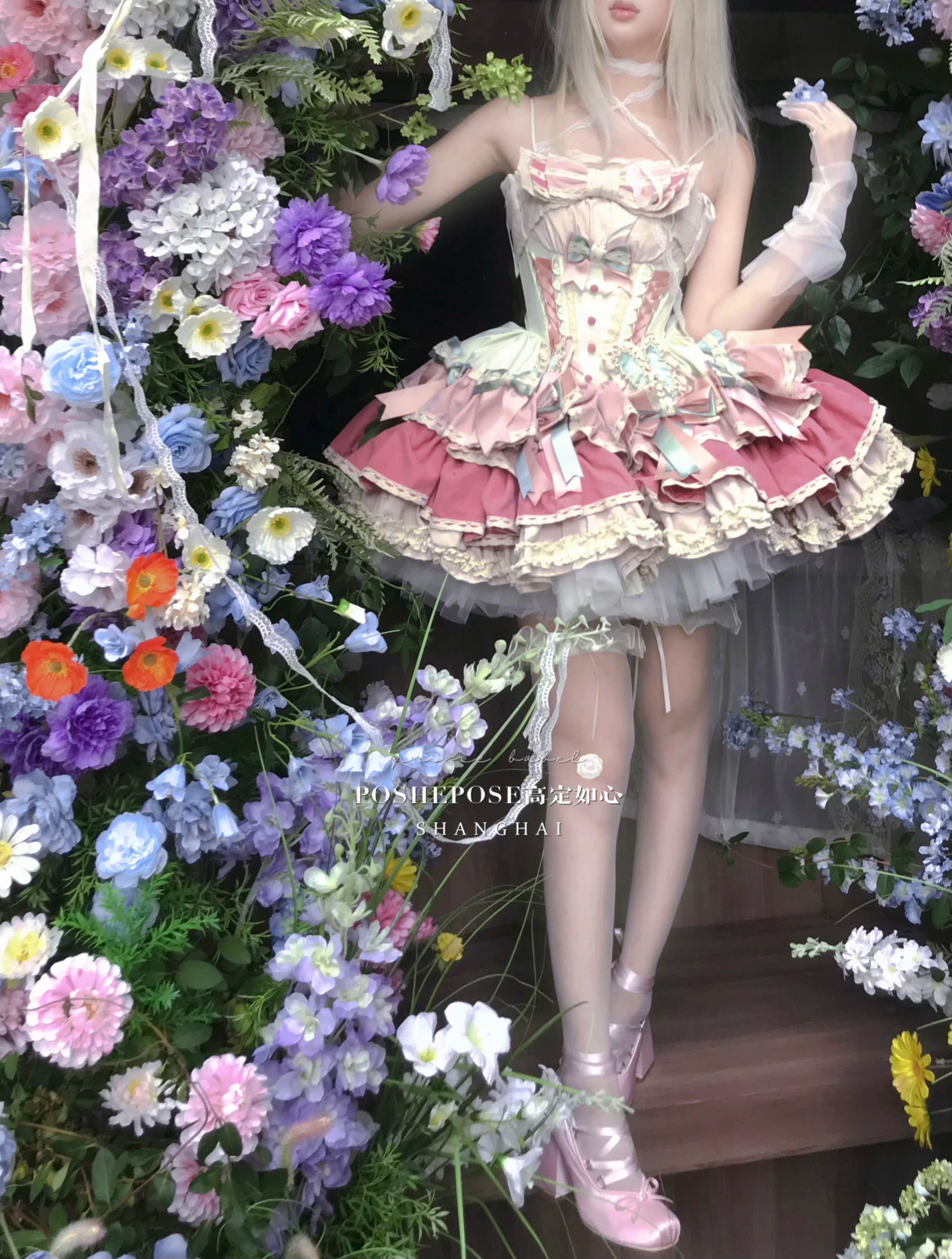 New Girls Birthday Lolita Dress 2026 Spring and Summer Women's Tube Top Satin Bowknot Slim Pettiskirt Short Mini Party Dress
