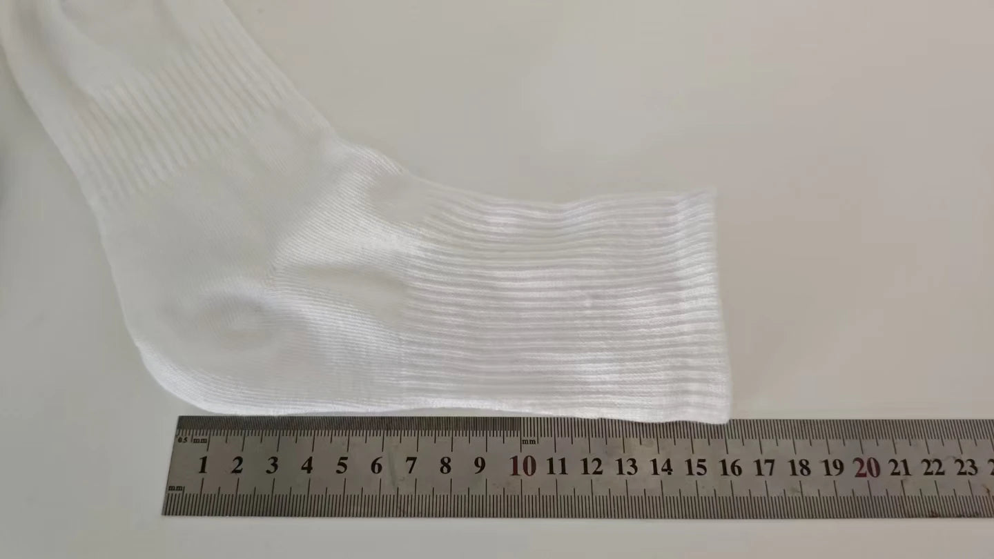 10/20 Pairs Neutral Solid Color Round Neck Socks Spring Summer Sweat Absorbing Breathable Soft Comfortable Couple Sports Socks