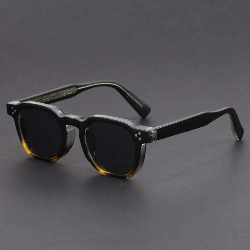 Boho Retro Polarized Sunglasses for Men Frame Polygonal Women's Sunglasses Outdoor High Quality Travel Glasses