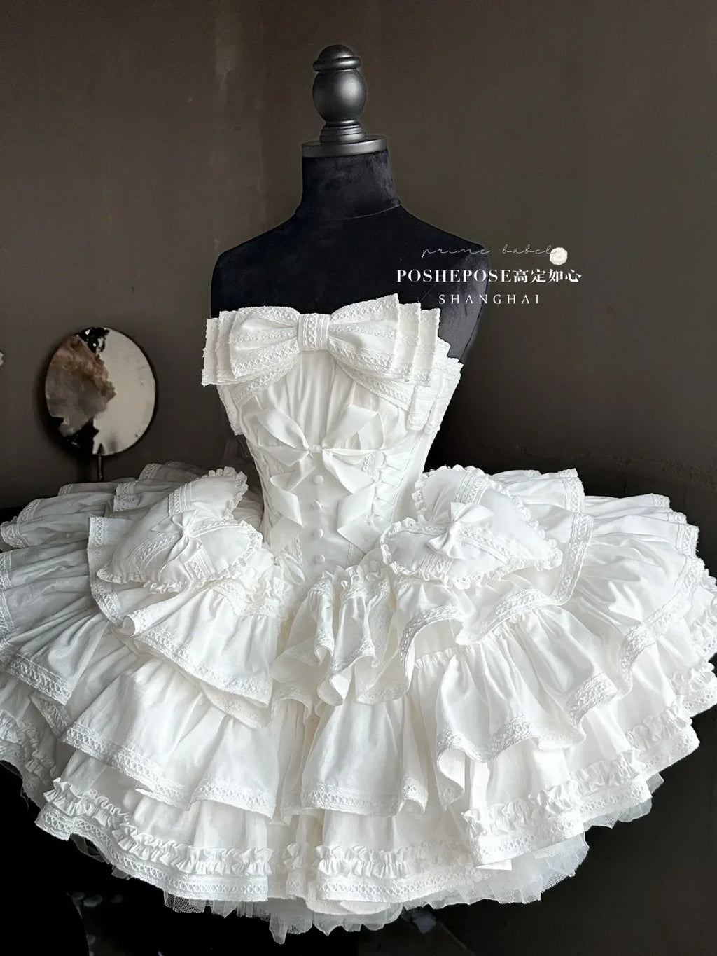 New Girls Birthday Lolita Dress 2026 Spring and Summer Women's Tube Top Satin Bowknot Slim Pettiskirt Short Mini Party Dress