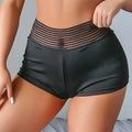 Fashion Women Mini Hot Shorts High Waist Ruched Lift Workout Solid Stretchy Hollow Soft Skinny Shorts Femme Sport 2026 New