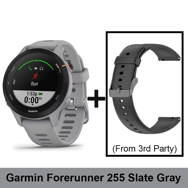 Garmin Forerunner 255 Garmin watch Garmin Sports Smartwatch 46mm 1.3'' Color Screen 14 Days Battery Life 4GB RAM NFC Bluetooth Wifi 5ATM Waterproof