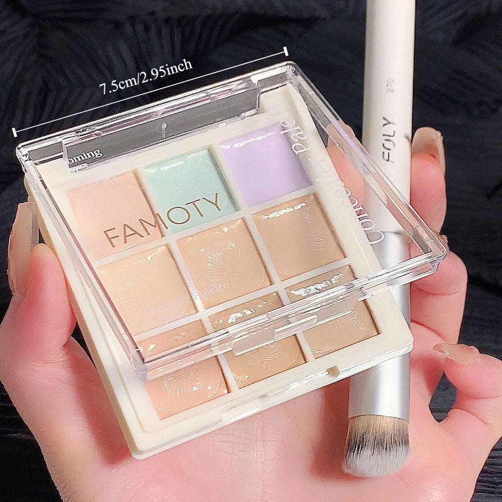 Nine-tone Concealer Spotty Acne Print Dark Eye Circles Tear Gap Brightening Skin Tone Lasts Forever
