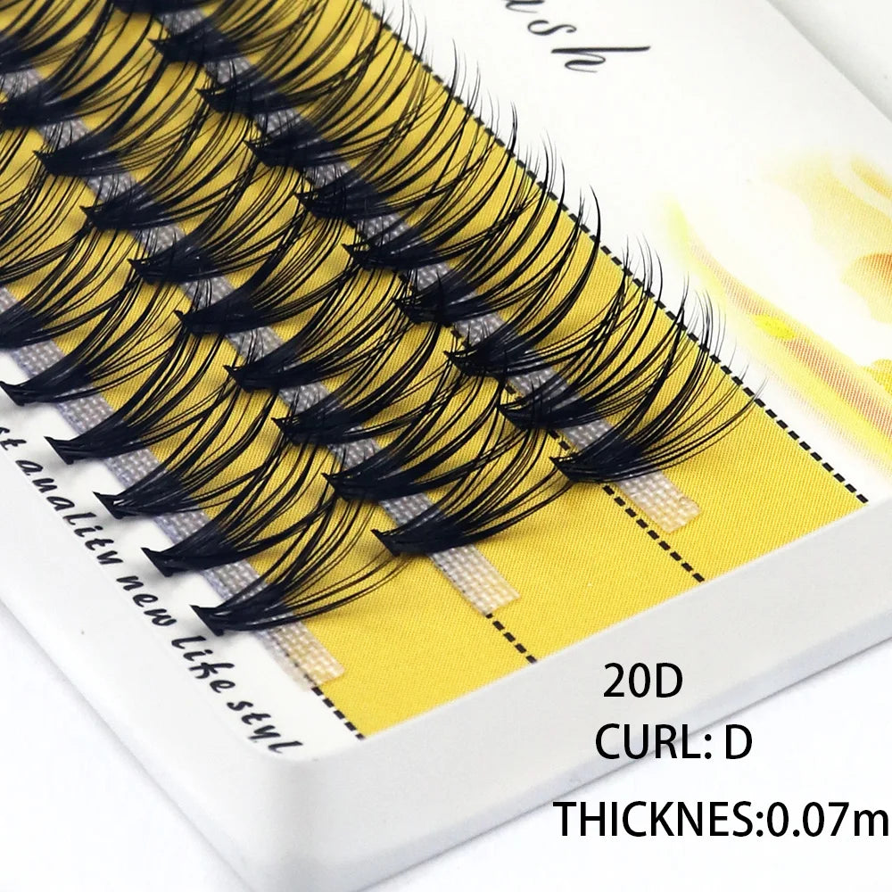 40/30/20D Cluster Eyelash Extension 1Box/60 Bundle Natural Thick Mink Lashes Russian Individual Eyelash bunches Wholesale Cilia