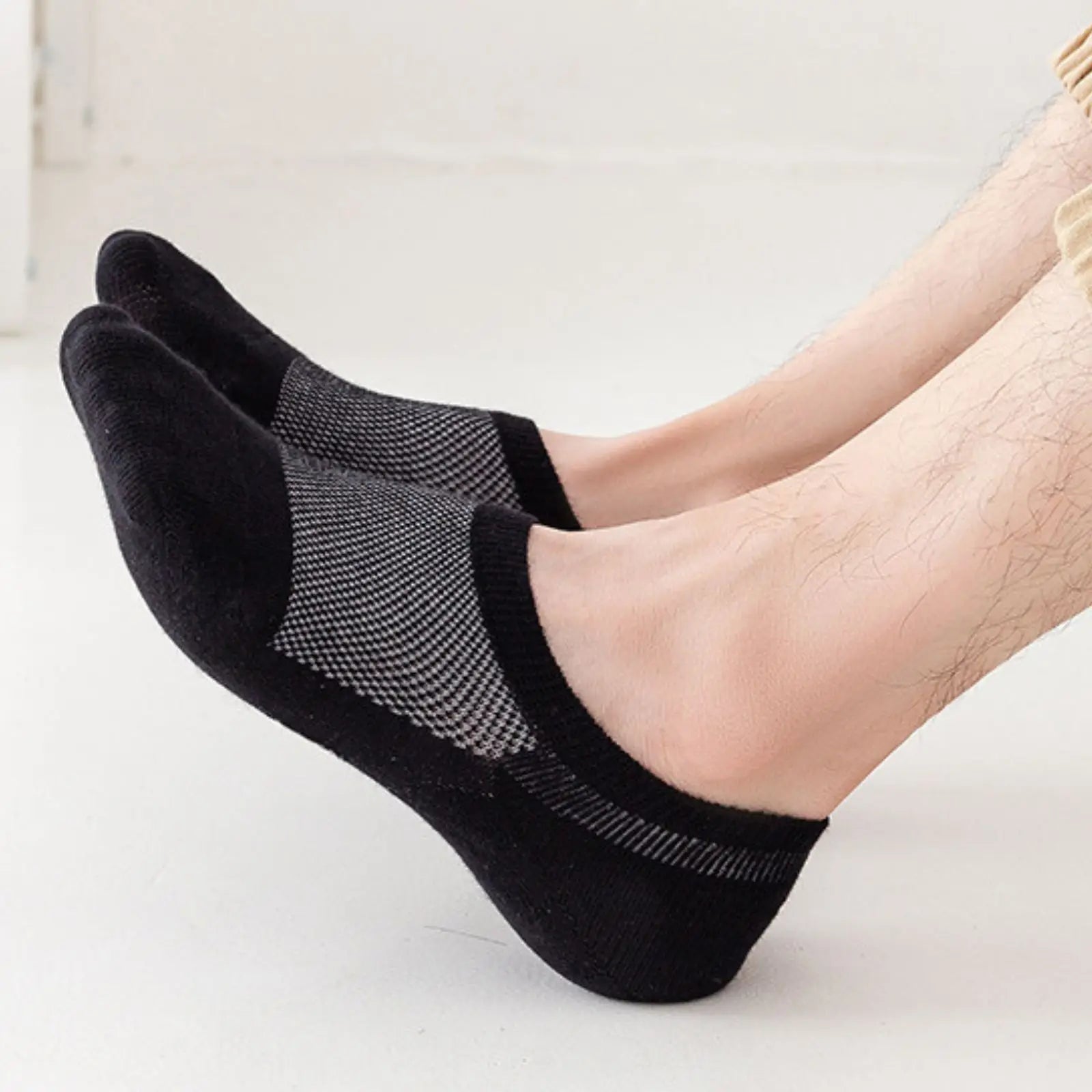 RMSWEETYIL 5 Pairs No Show Low Cut Short Invisible Liner No Slip Socks for Men and Women Cotton Thin Flat No See Boat Shoe Socks