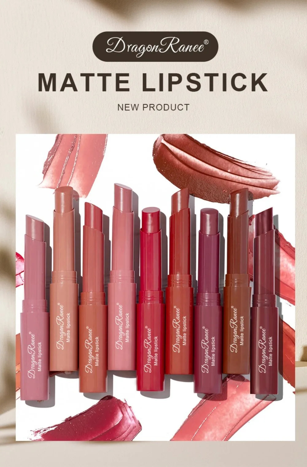 Nude Pink Matte Lipstick 12 Color Waterproof Long Lasting Lip Sticks Not Fading Sexy Red Velvet Solid Lip Gloss Women Lip Makeup