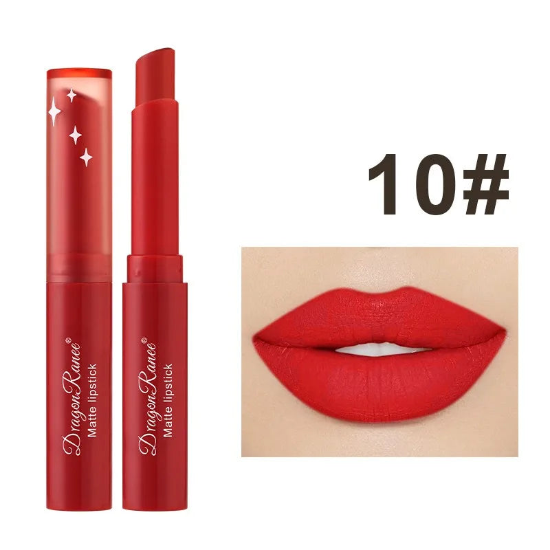 Nude Pink Matte Lipstick 12 Color Waterproof Long Lasting Lip Sticks Not Fading Sexy Red Velvet Solid Lip Gloss Women Lip Makeup
