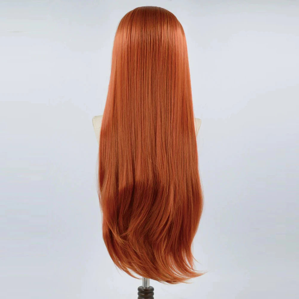 Charisma Synthetic Lace Front Wig Long Silky Straight Hair Heat Resistant Hair Synthetic Wigs For Women Ginger Blonde Wig