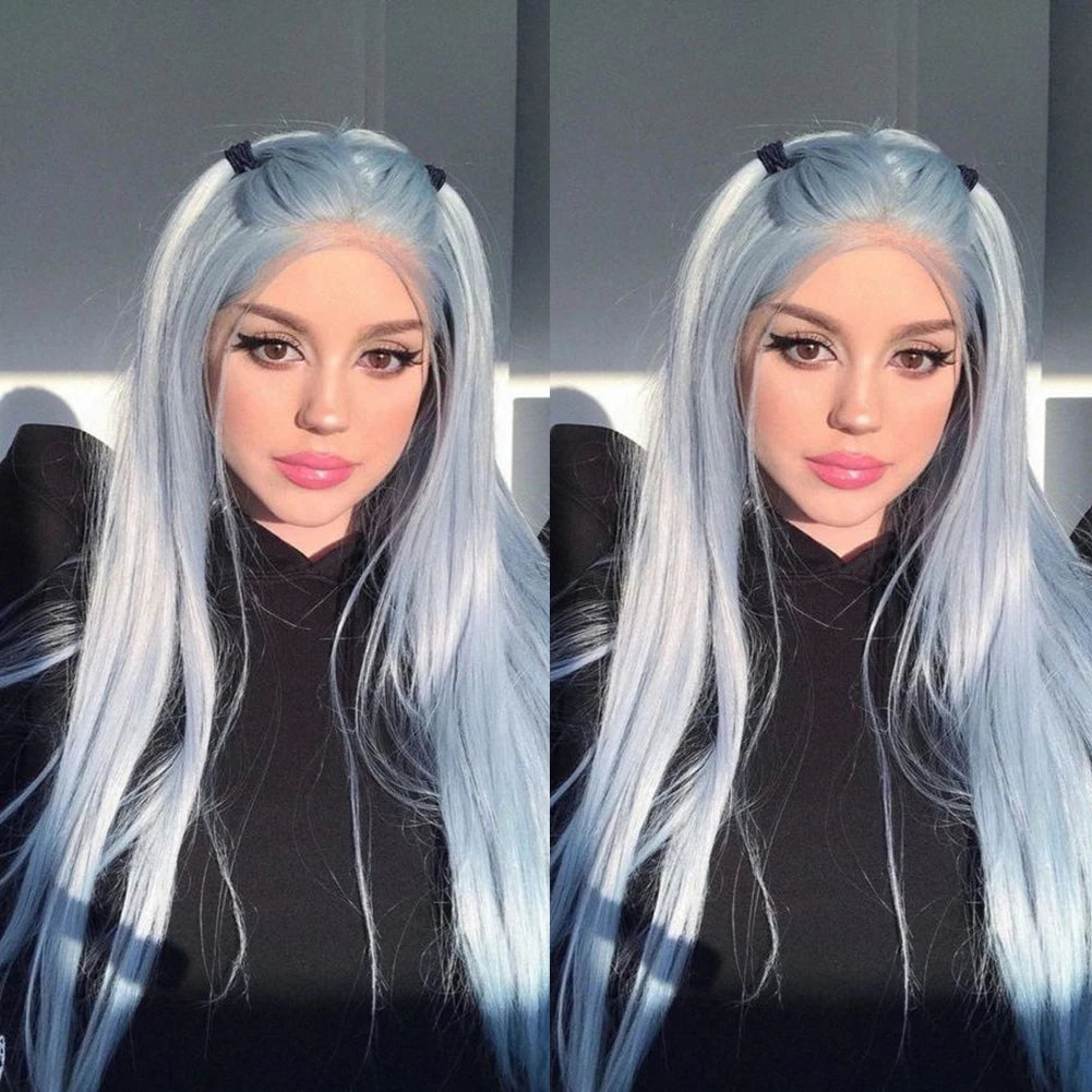 Charisma Synthetic Lace Front Wig Long Silky Straight Hair Heat Resistant Hair Synthetic Wigs For Women Ginger Blonde Wig