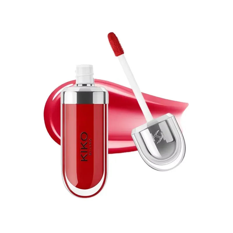 KIKO 3D Liquid Lip Glaze Transparent Lip Gloss Mirror Lipstick Nourishing Glossy Full Lips Not Fading Milk Tea Bean Paste Makeup