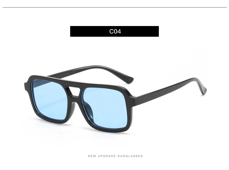 3pcs/6pcs New Parallel Bars Versatile Sun Glasses Retro Fashion Outdoor Sunglasses Riding UV Protection Eyeglasses Female
