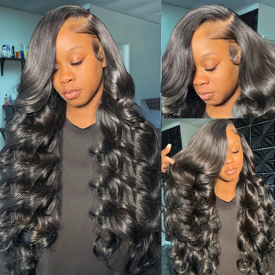 HD Transparent 13x4 13x6 Body Wave Lace Front Wig Pre Plucked 360 Lace Frontal Wig Human Hair Wigs For Women 5x5 Closure Wig