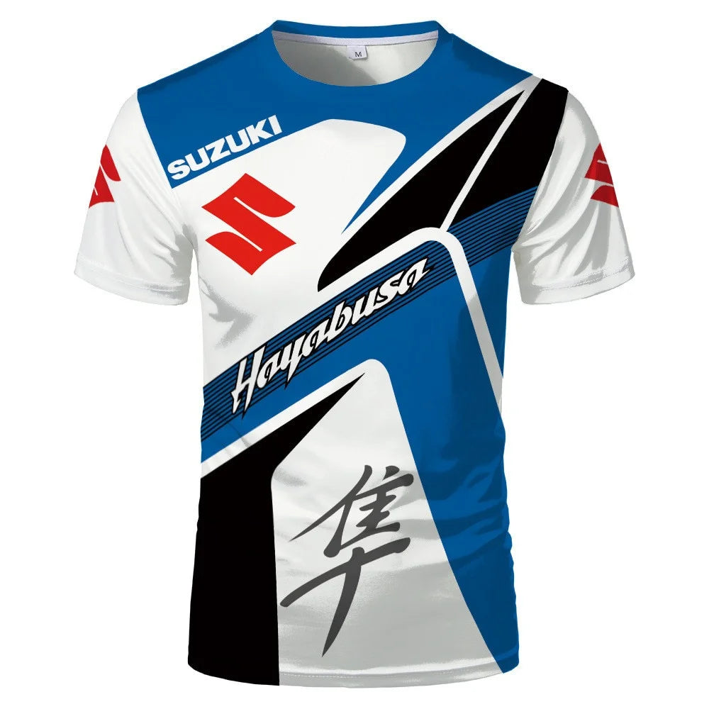 Suzuki 2026 Fashion 3D Print Men T-shirt Summer Daily Outdoor Sports Fitness Quick-drying Breathable Casual Street Short Sleeve