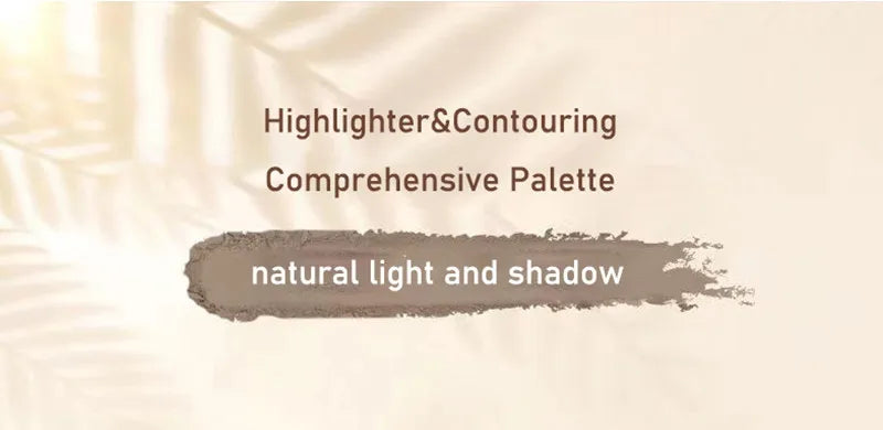 Judydoll Facial Highlighter Makeup Palette Face Matte Shadow Lasting Glow Brighten Contour Shimmer Powder 3D Nose Cosmetic