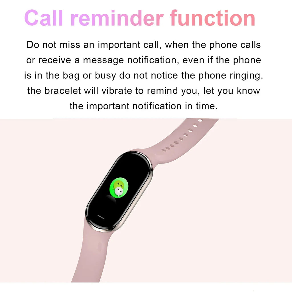 2026 New Hot Amoled Men Smart Band Women Heart Rate Smart Wartch Waterproof Smart Bracelet Sport Fitness Tracker For Android IOS