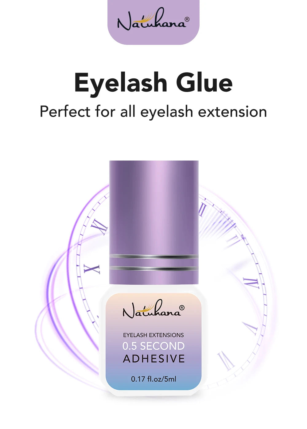 Professional 5ml 0.3S 0.5S 1S 2S 3S Eyelash Glue Fast Drying Strong False Eye Lash Extension Glue Adhesive
