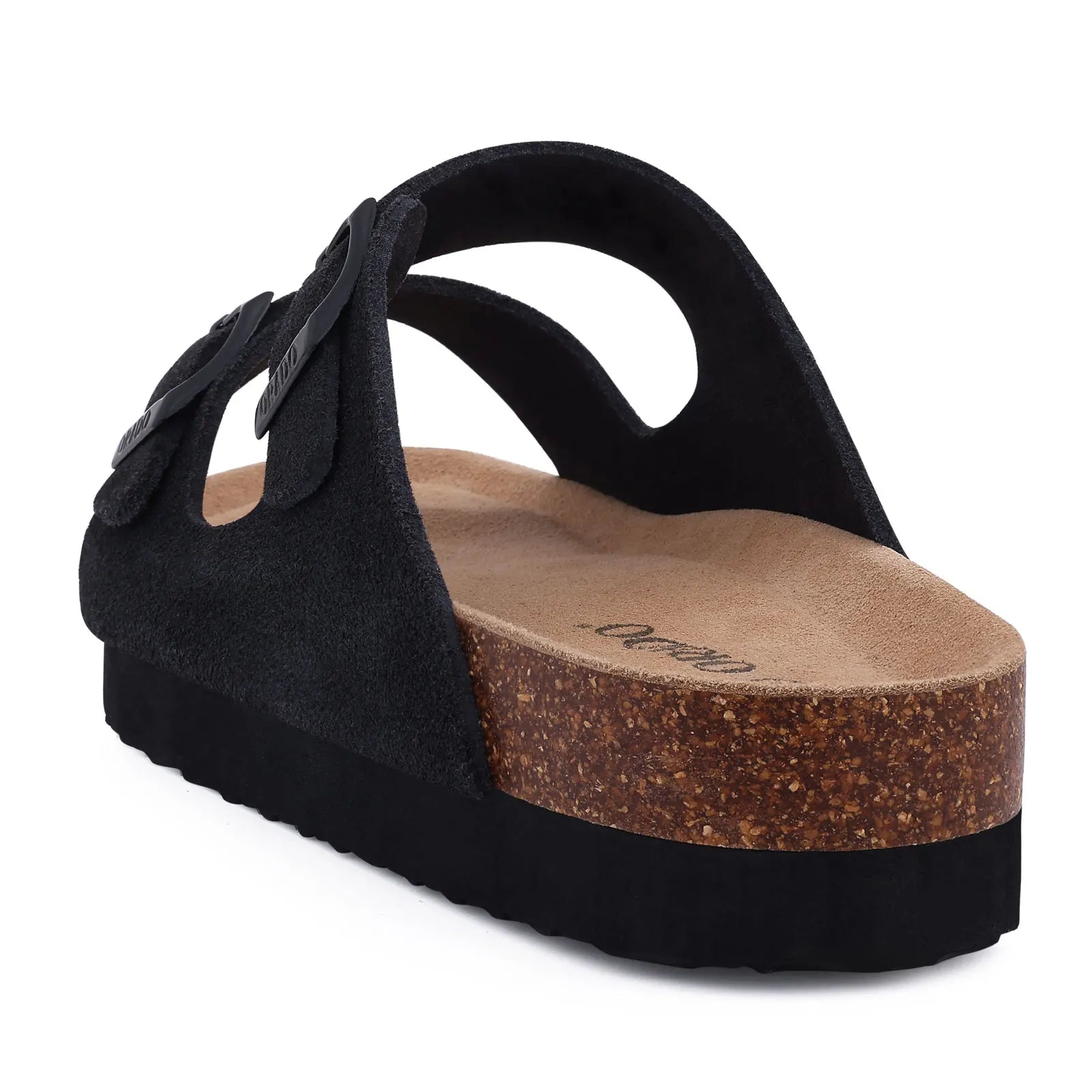 Bebealy Women's Cork Footbed Slide Men Sandal Summer Outdoor Sandals With Adjustable Buckle Beach Sandals Vacation Pool Sandals