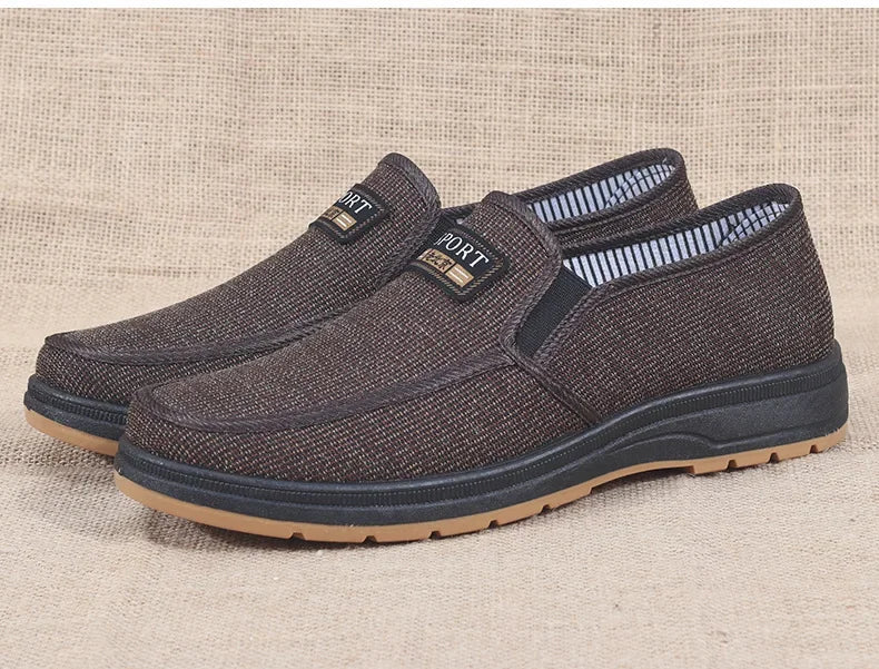 Hot selling men's sports shoes for spring and summer 2024, casual old Beijing walking shoes, breathable men's cloth shoes
