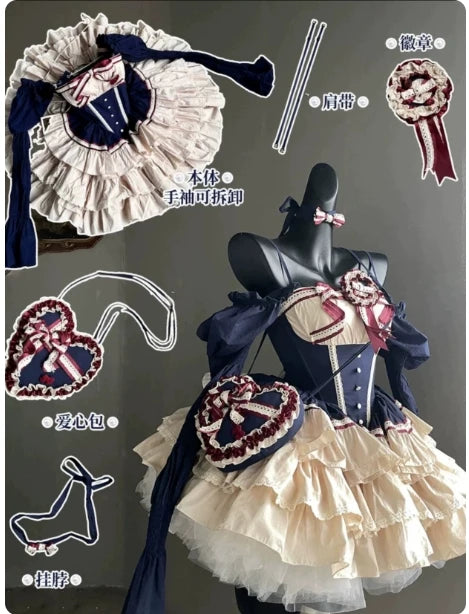 New Girls Birthday Lolita Dress 2026 Spring and Summer Women's Tube Top Satin Bowknot Slim Pettiskirt Short Mini Party Dress