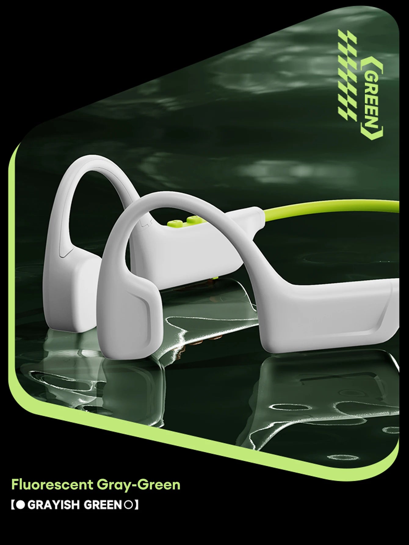 Choice Lenovo S102 Wireless Bone Conduction IPX6 Waterproof Sports Headphones Cycling Fitness Earbuds Bluetooth V6.0 Earphones