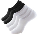 RMSWEETYIL 5 Pairs No Show Low Cut Short Invisible Liner No Slip Socks for Men and Women Cotton Thin Flat No See Boat Shoe Socks