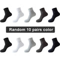 10/5Pairs Men Bamboo Socks Comfortable Breathable Casual Business Men's Crew Socks High Quality Guarantee Sox Male size 38-44