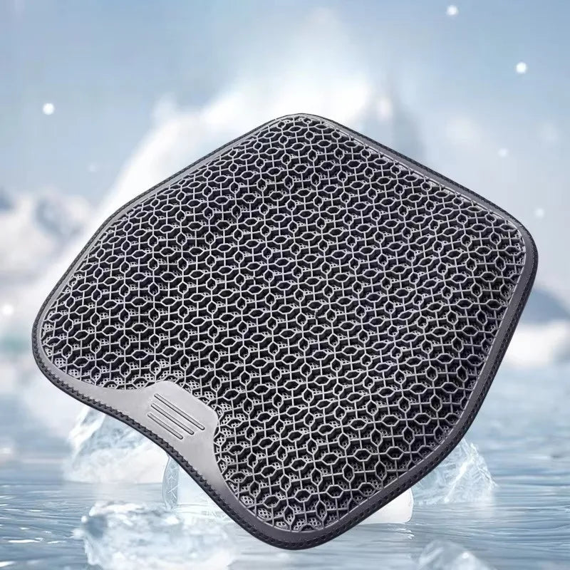 Honeycomb Design Gel Cushion Breathable, Soft and Easy to Clean Provides Comfortable Support Elastic Gel Car Seat Cushion