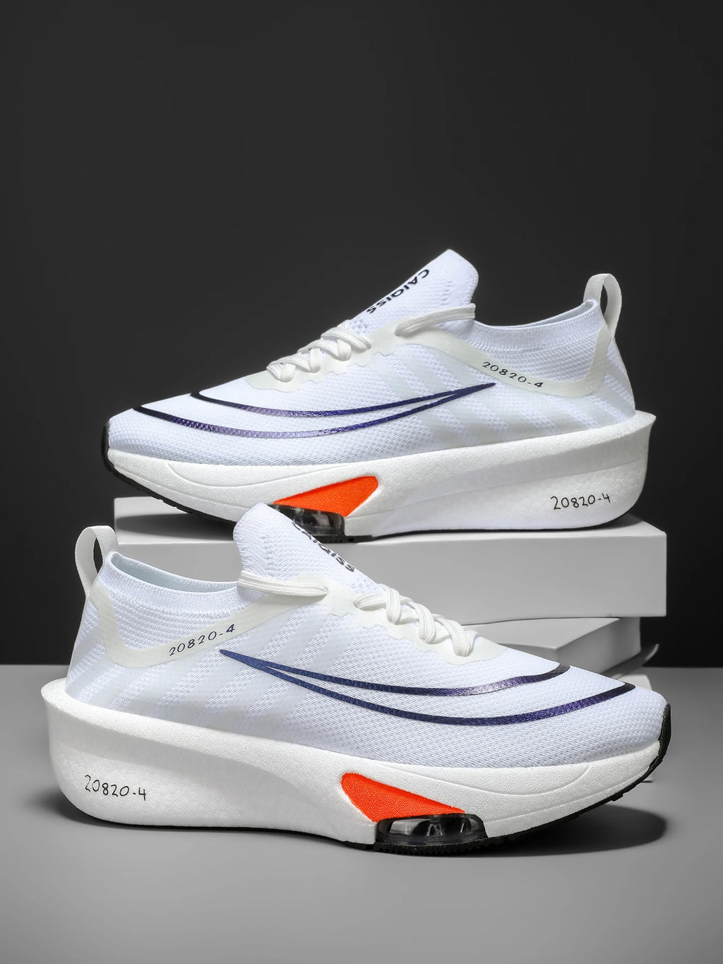 Men's Lightweight Running Shoes - Breathable Low-Top Sneakers with Cushioned Soles, Arch Support, and Anti-Slip Texture - Knit Fabric and Mesh Design, Suitable for Marathon, Gym, Jogging, and Gymnastics - Gradient Color - Sne