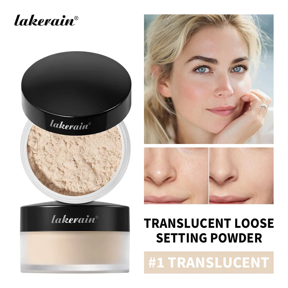 Loose Baking Setting Powder Long Lasting Oil Control Natural Face Matte Waterproof Brightening Loose Powder Makeup Cosmetics