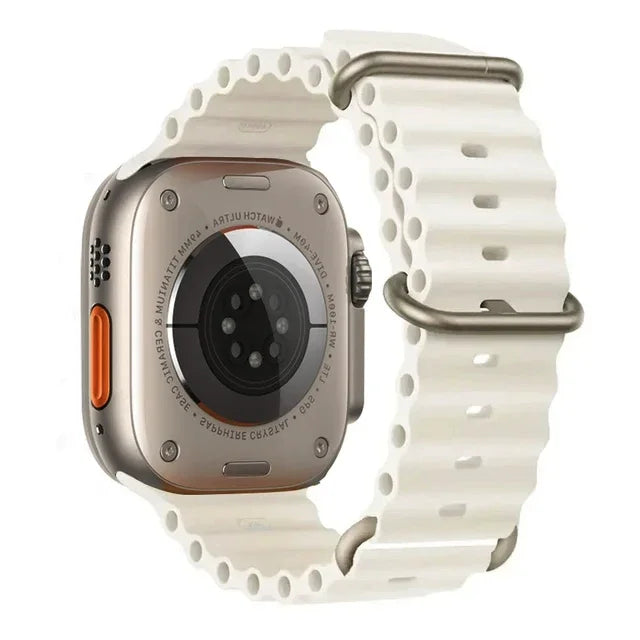 Ocean strap For Apple Watch Ultra 2 Band 49mm 10 9 8 7 45mm 41mm Silicone Bracelet Wristband iWatch 6 5 4 3 SE 44mm 40 42mm band
