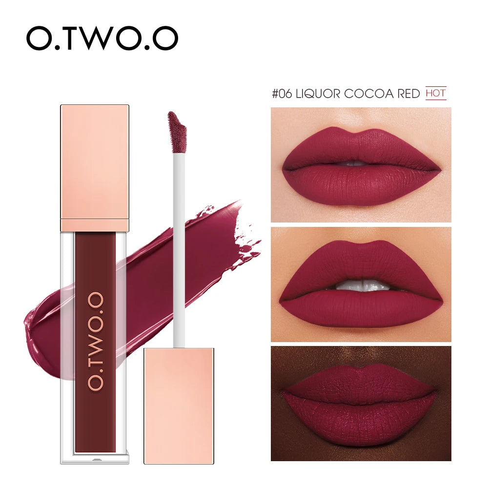 Velvet Matte Lip Gloss Tint 12 Shades Waterproof Long Lasting Nonstick Cup Liquid Lipstick Makeup Cosmetics For Women