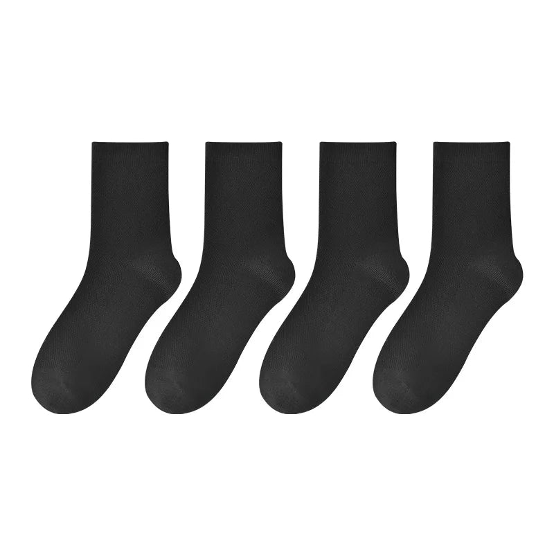 Children's pure cotton seamless socks,mesh thin mid-calf style for summer, suitable for students to wear to school, for sports