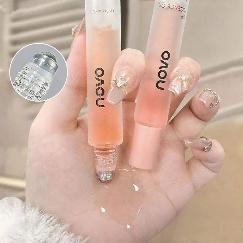 Squalane Hydrating Lip Serum & Lip Oil,Long-Lasting Moisture,Non-Greasy,Vitamin E, Nourishing Lip Care For Dry Cracked Lip Tones