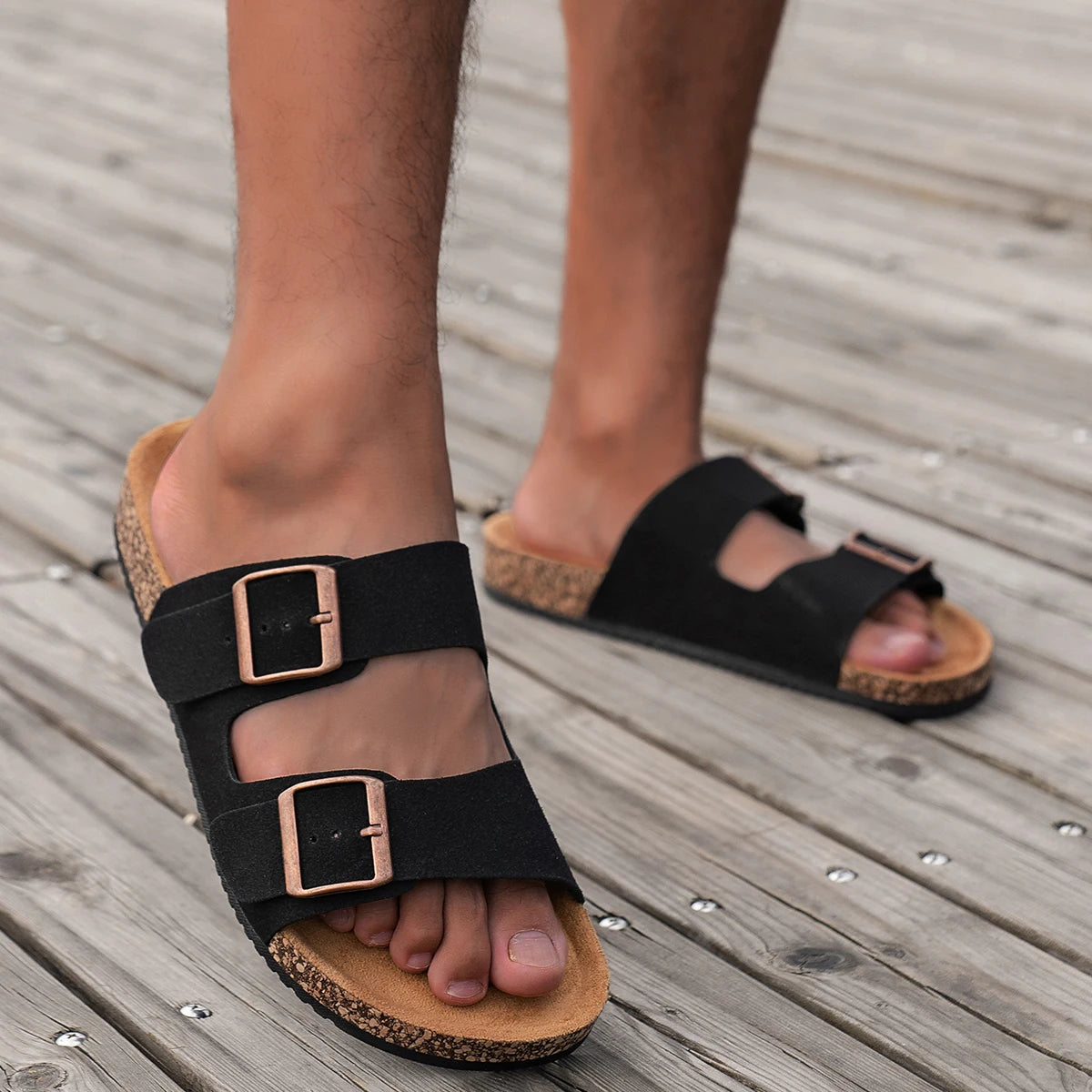 Men's Fashionable Slippers for Man Women Home Outdoor Waterproof Non-Slip Slip-On Versatile Romen Sandals Shoes Size39-46