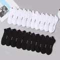 20/50 Pairs of High-Quality Soft and Comfortable Men's Sports Socks Casual and Breathable Black and White Short Socks