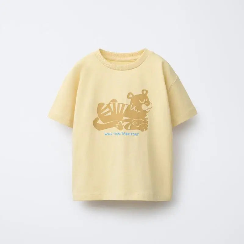 Animal Pattern Boys Clothes T-shirt Summer New Simple Fashion Short Sleeve Tops Kids Tees Round Collar Print Children's T Shirts