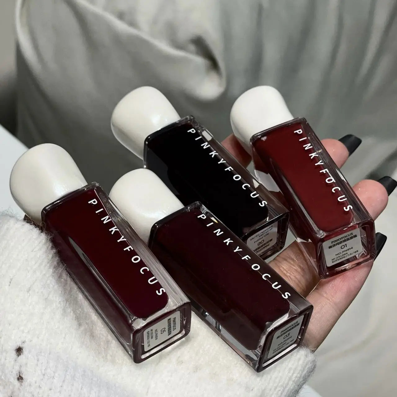 Pinkyfocus Mirror Lip Glaze - Moisturizing, Long-Lasting, Non-Stick Cup, Brightens Skin Tone, Waterproof Lip Gloss Creates Hydrated and Plump Lips, Suitable for All Skin Tones, Holiday Gift