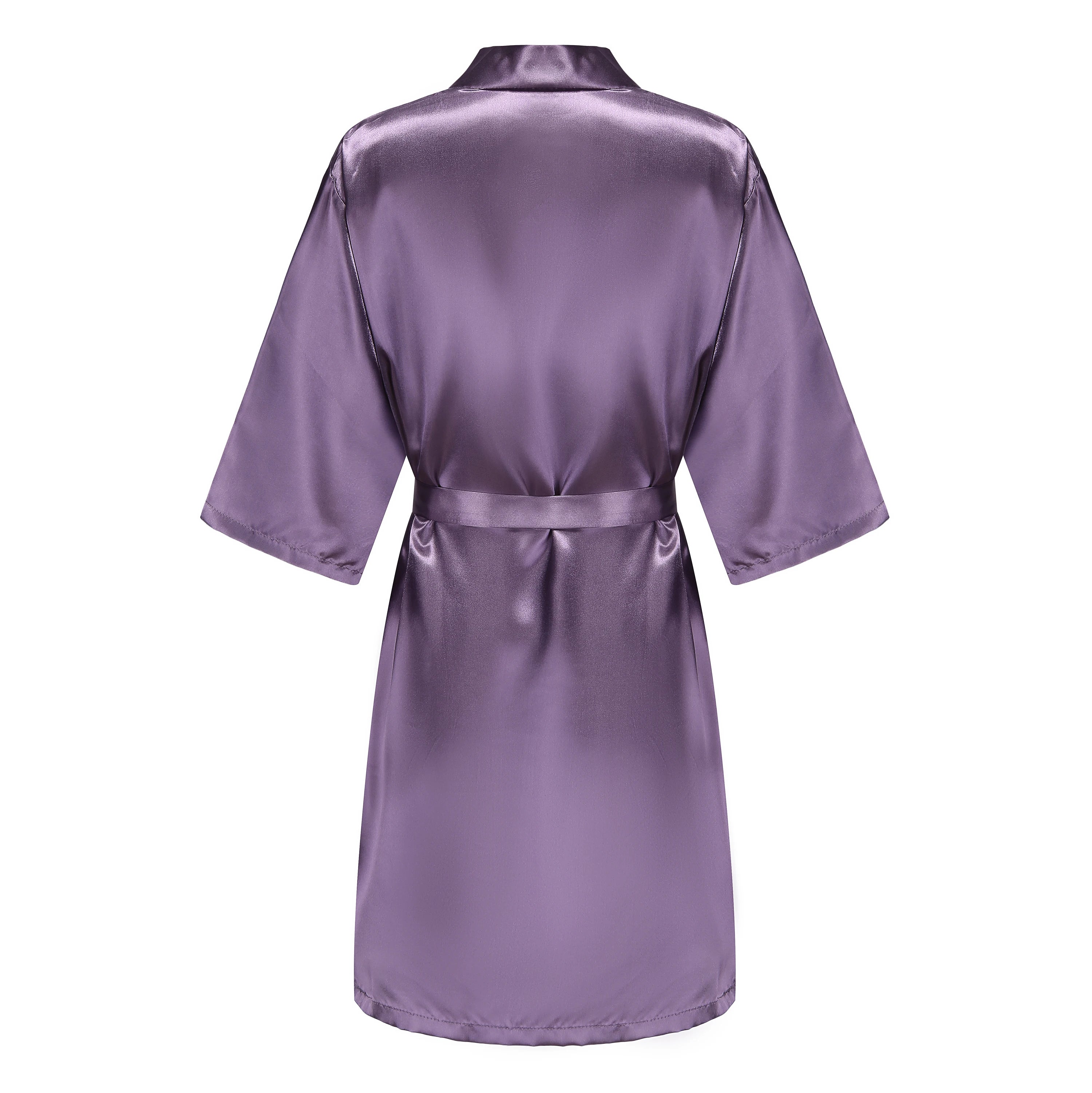 New Bathrobe Bride Satin-Silk Robe Women Bridal Party Sister Team Mother Shower Gift Bridesmaid Wedding Short Robes YE7883