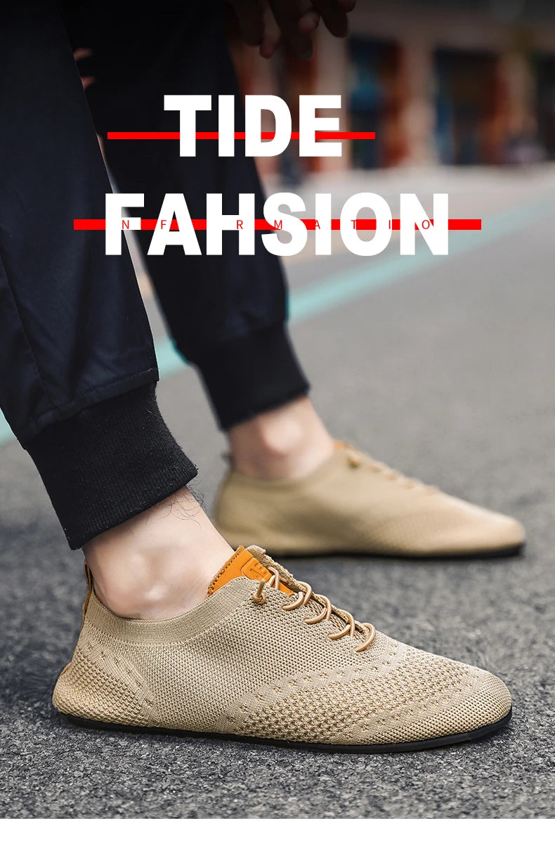 YRZL Men's Shoes Breathable Casual Driving Shoes Indoor Outdoor Men Shoes Loafers Lightweight Comfortable Soft Sole Walking Shoe