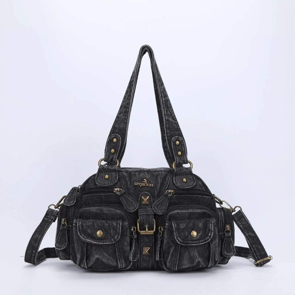 Vintage Women Handbags Satchel Top-handle Handbag PU Shoulder Bag Dumpling Pack Give Gifts Shoulder Bags Phone Money Pack
